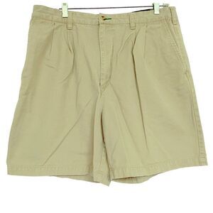 Tommy Hilfiger Mens Sz 36 Khaki Golf Shorts 100% Cotton Logo Back